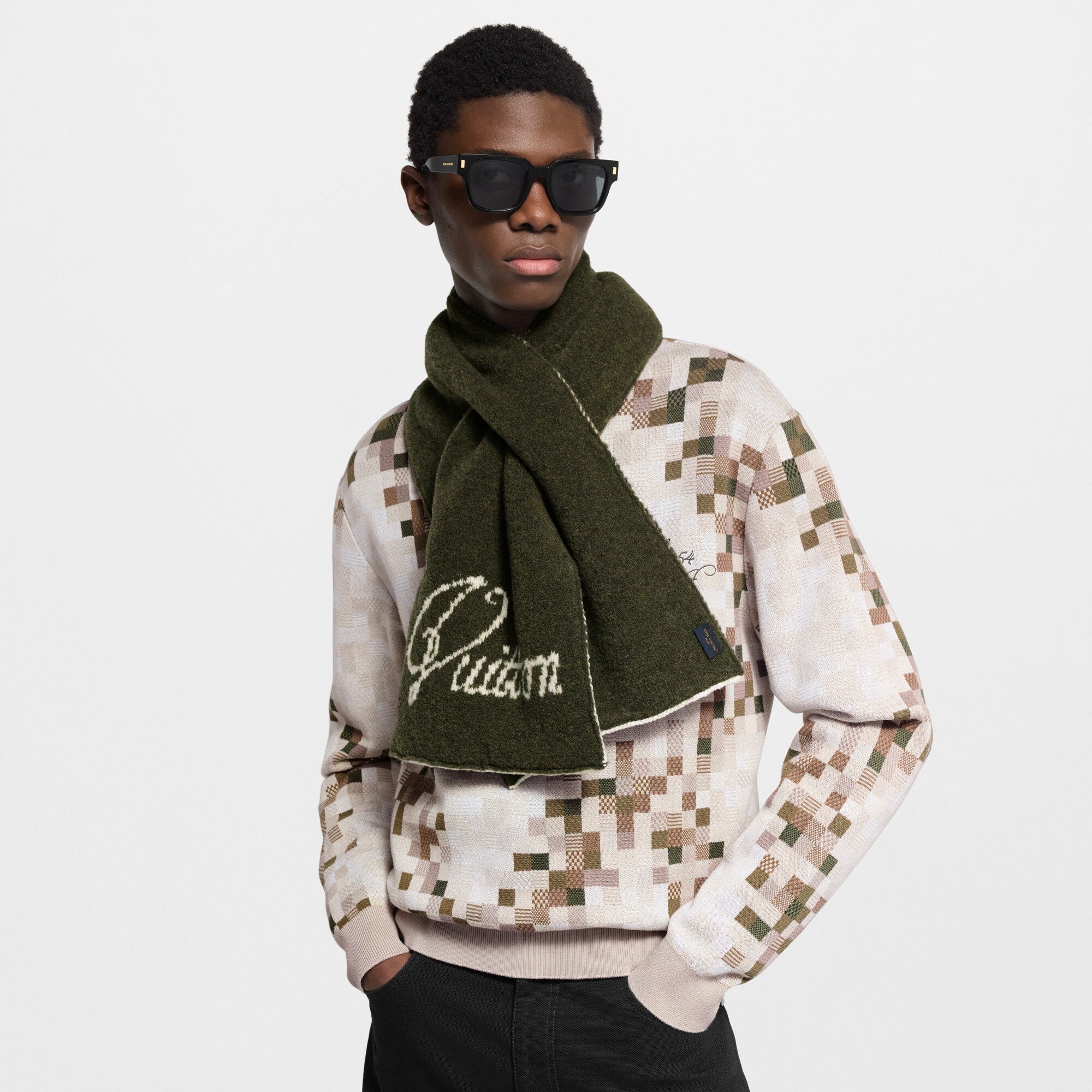 Snakoflage Schal S00 Herren Accessoires Schals | LOUIS VUITTON (Zoom)