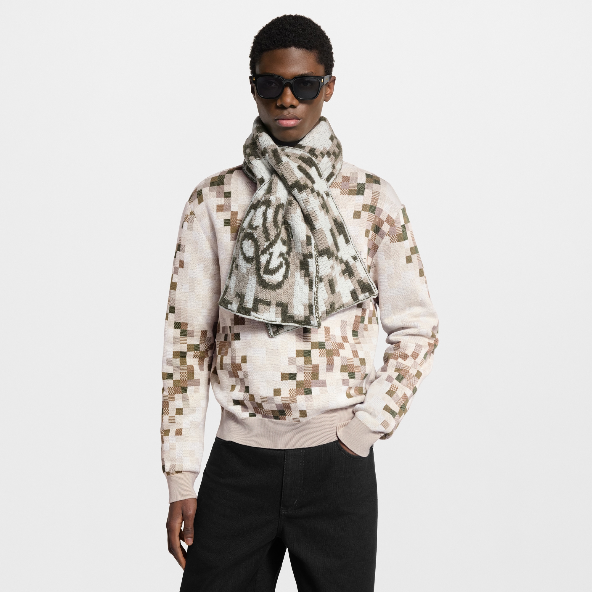 Snakoflage Schal S00 Herren Accessoires Schals | LOUIS VUITTON (Zoom)