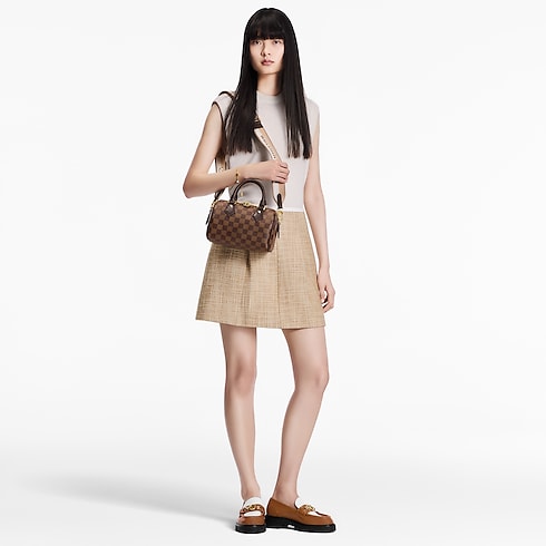 Speedy 20 mit Schulterriemen Damier Ebene Canvas Damen Handtaschen Alle Handtaschen | LOUIS VUITTON (Zoom)