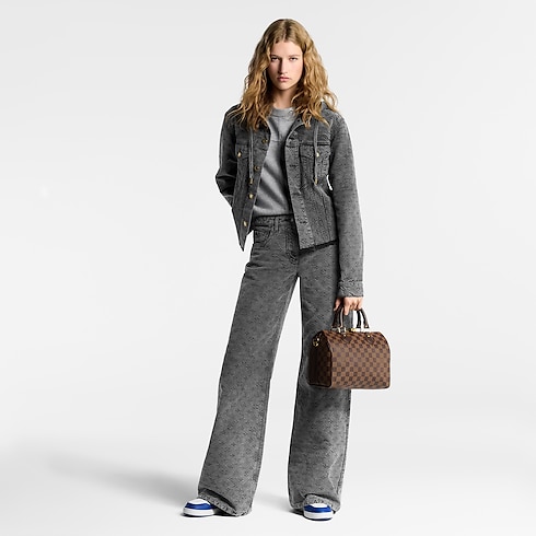 Speedy 25 mit Schulterriemen Damier Ebene Canvas Damen Handtaschen Alle Handtaschen | LOUIS VUITTON (Zoom)