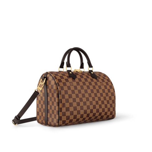 Speedy 30 mit Schulterriemen Damier Ebene Canvas Damen Handtaschen Alle Handtaschen | LOUIS VUITTON (Zoom)