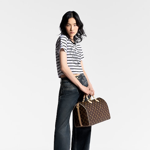 Speedy 35 mit Schulterriemen Monogram Canvas Damen Handtaschen Alle Handtaschen | LOUIS VUITTON (Zoom)