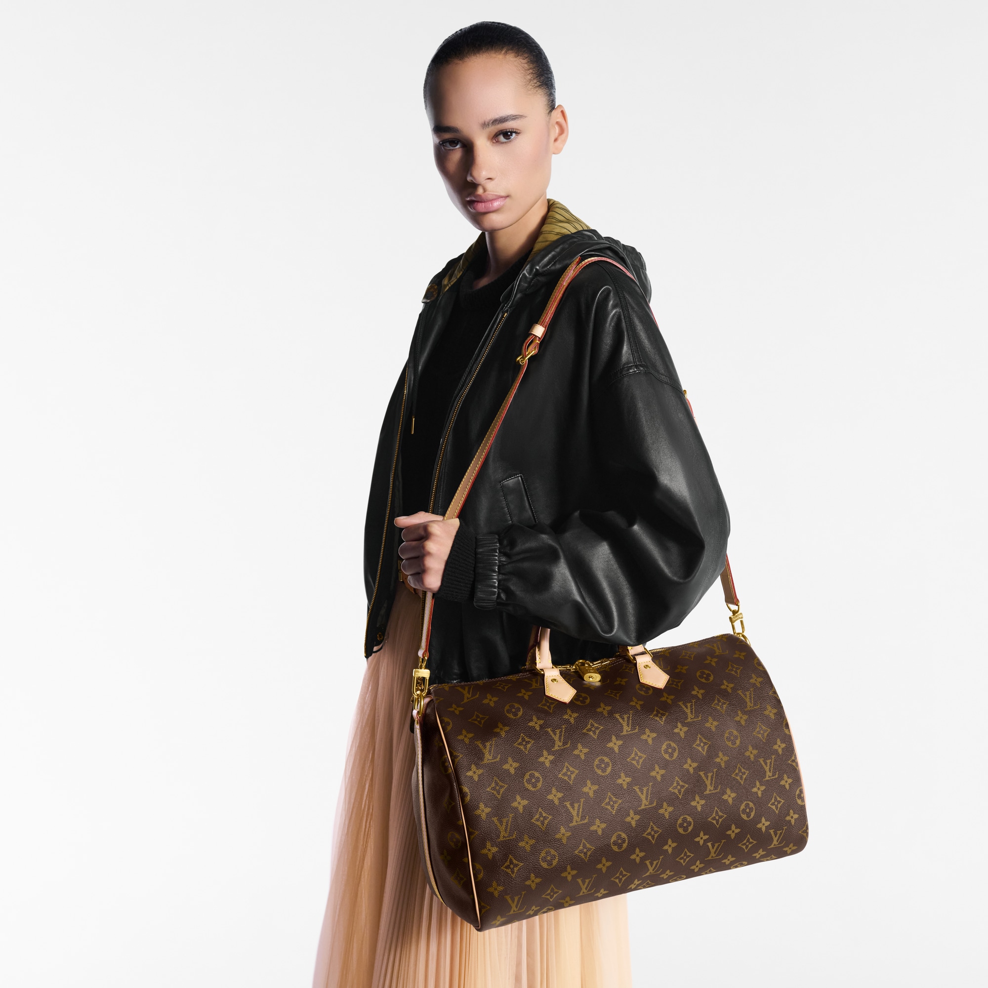 Speedy 40 mit Schulterriemen Monogram Canvas Damen Handtaschen Alle Handtaschen | LOUIS VUITTON (Zoom)