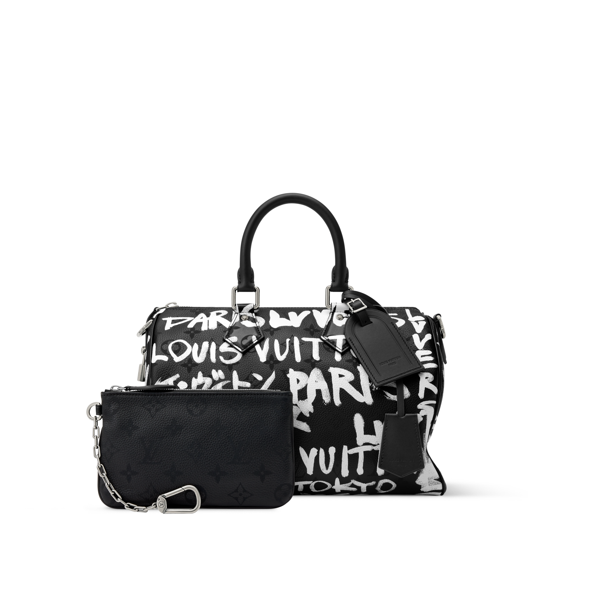 Speedy P9 30 Scribble mit Schulterriemen autres_cuirs_monogram Herren Taschen Speedy P9 | LOUIS VUITTON (Zoom)