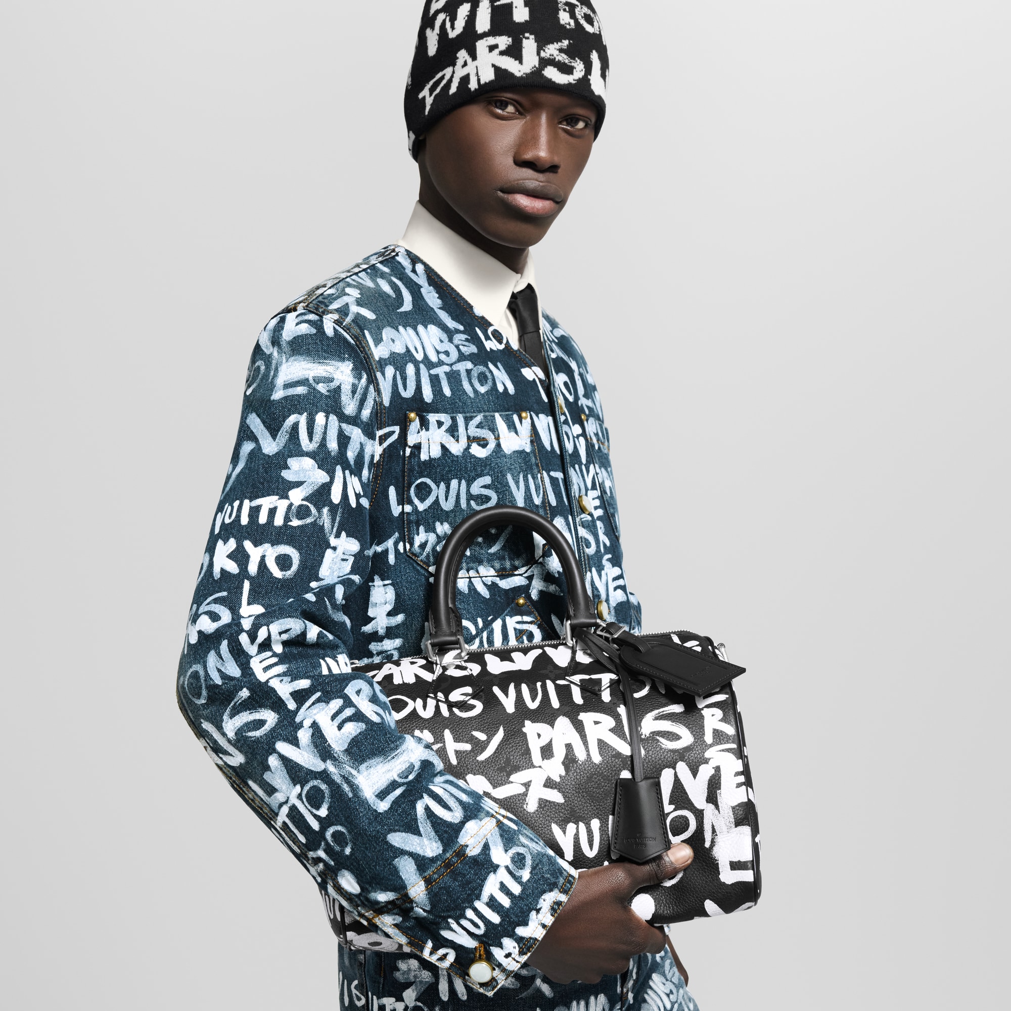 Speedy P9 30 Scribble mit Schulterriemen autres_cuirs_monogram Herren Taschen Speedy P9 | LOUIS VUITTON (Zoom)