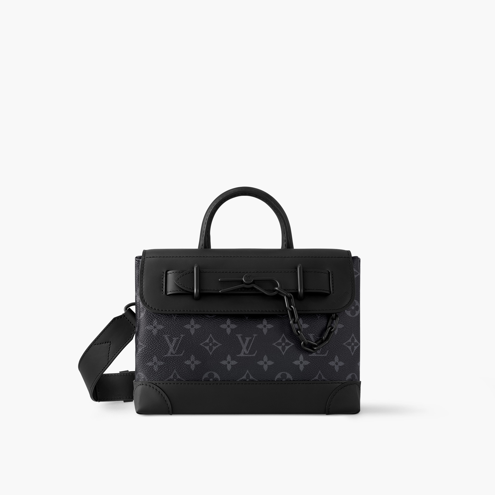 Monogram Eclipse Louis Vuitton Tasche Grau Schwarz Keepall 50 Mit