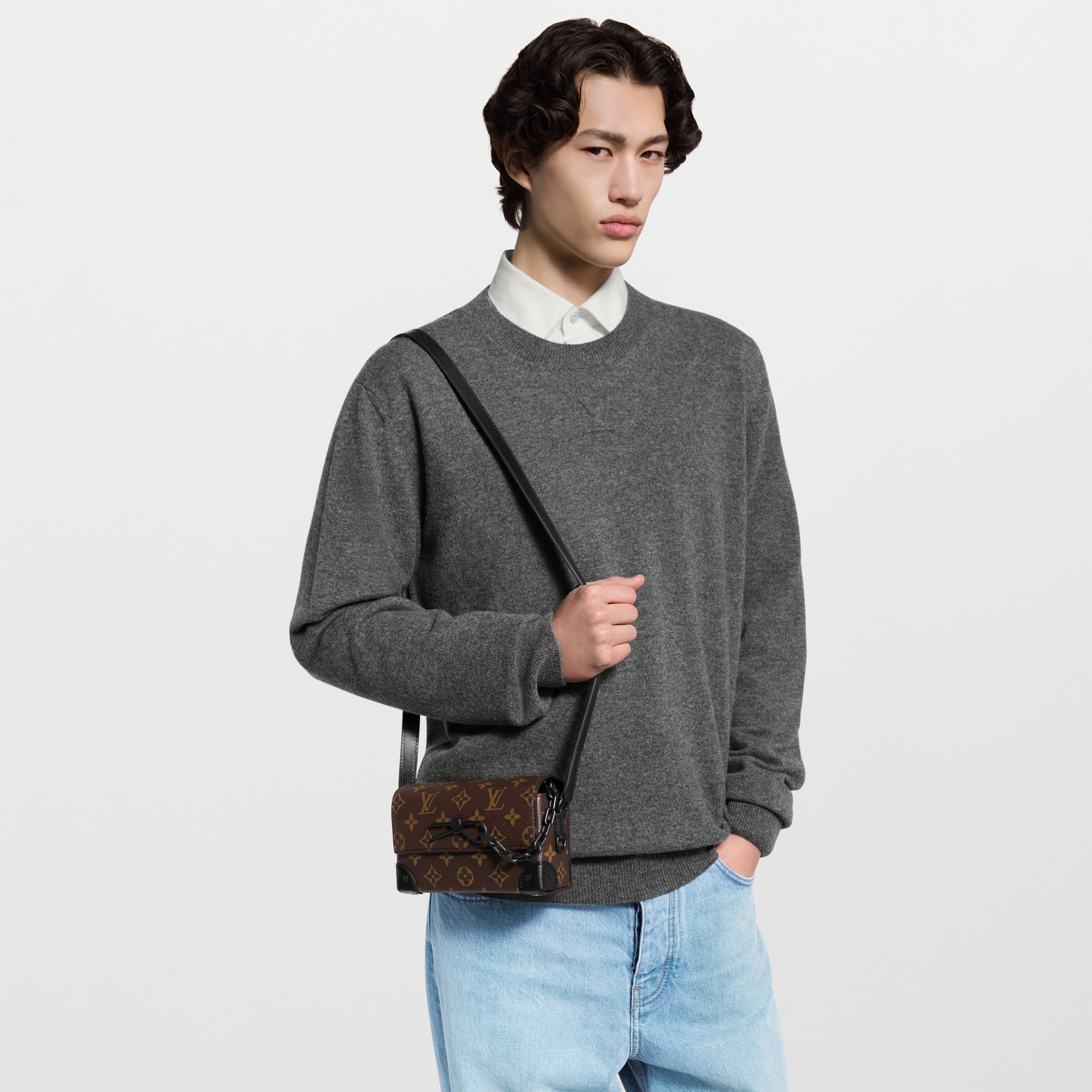 Steamer Wearable Geldbörse Monogram Macassar Canvas Herren Geldbörsen und Kleinlederwaren Mini Bags | LOUIS VUITTON (Zoom)