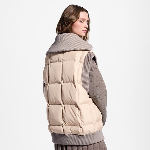 Steppweste mit geripptem Saum Damen Ready to Wear Mäntel und Jacken | LOUIS VUITTON (Zoom)