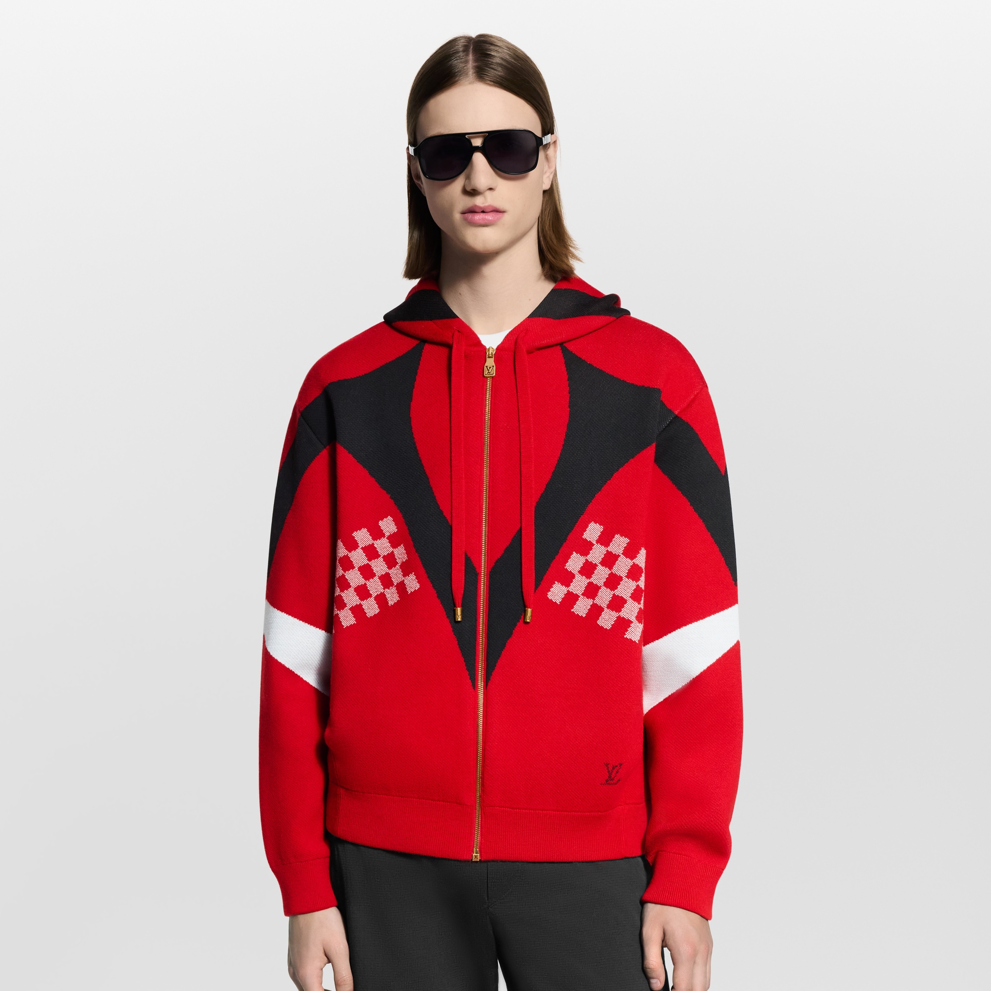 Strickblouson mit Kapuze  Neuheiten Herren LV Ski | LOUIS VUITTON (Zoom)