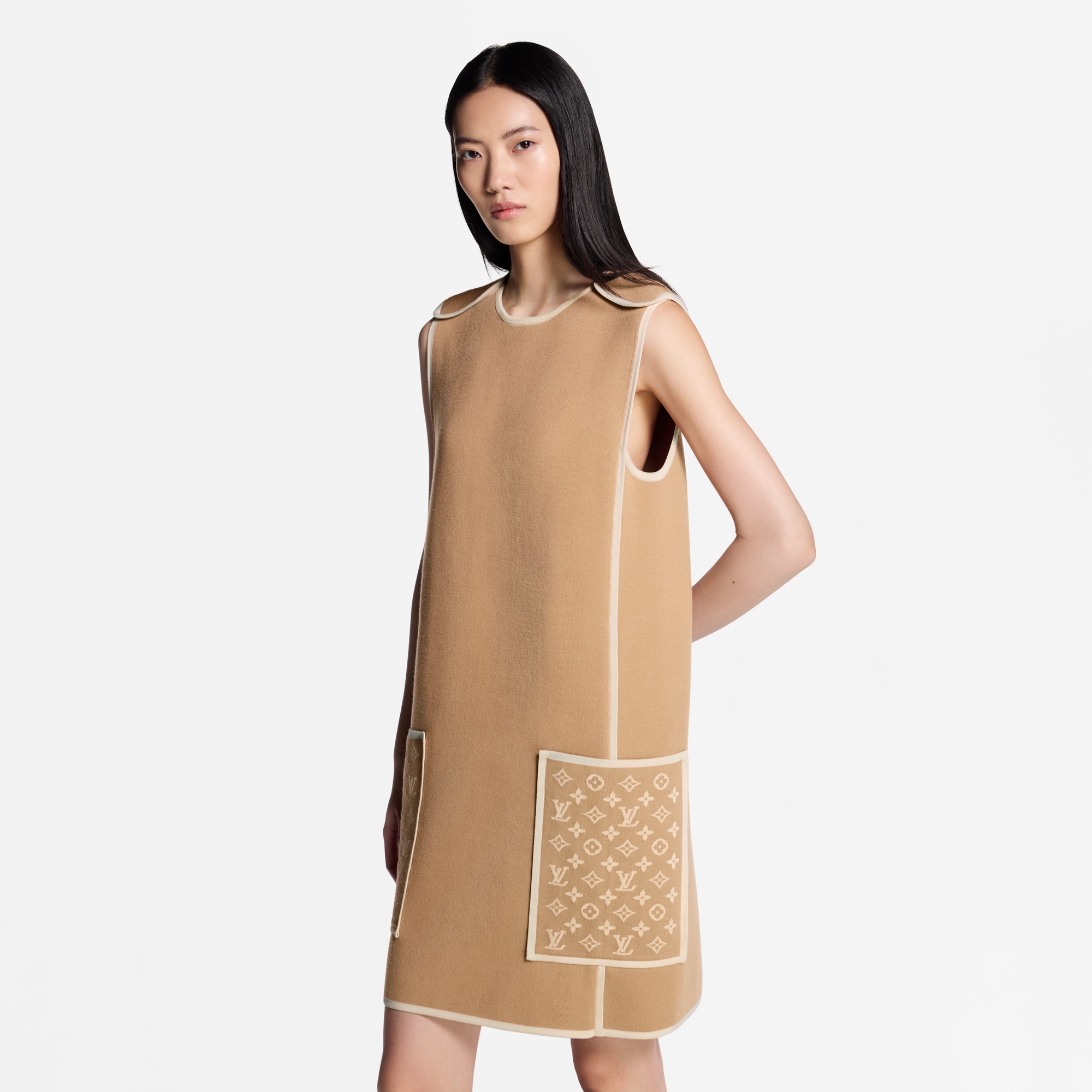 Strickkleid mit Monogram-Detail  Damen Ready to Wear Kleider | LOUIS VUITTON (Zoom)