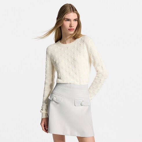 Strickpullover mit 3D-Monogram Damen Ready to Wear Strick | LOUIS VUITTON (Zoom)