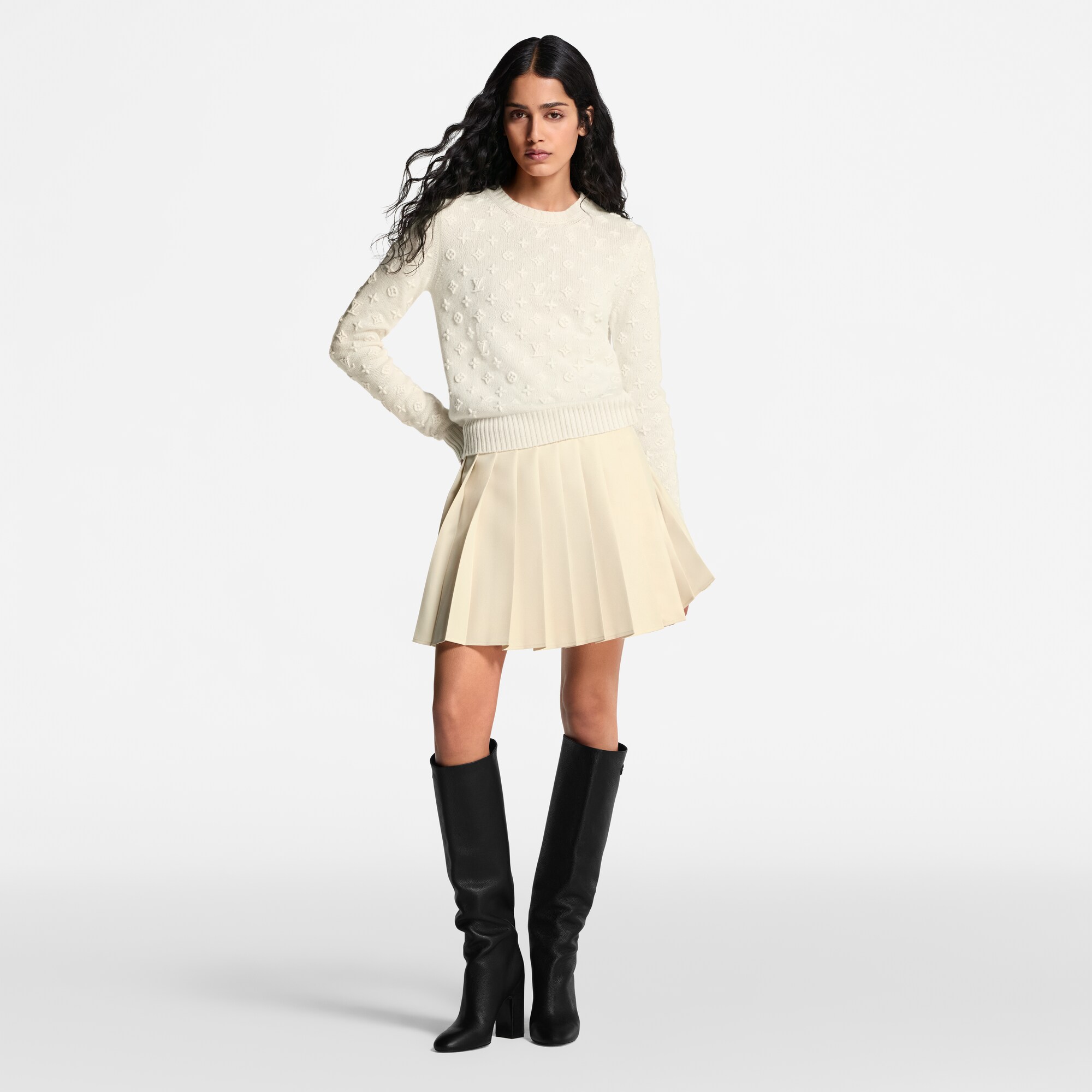 Strickpullover mit 3D-Monogram-Motiv  Damen Ready to Wear Strick | LOUIS VUITTON (Zoom)