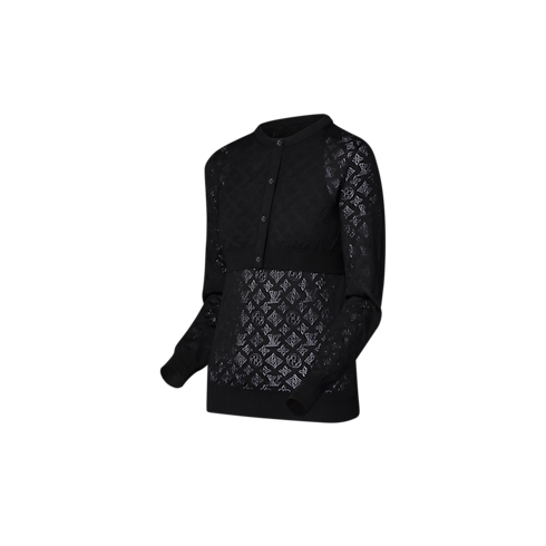 Strickpullover mit Lagen-Optik und Mahina-Motiv Damen Ready to Wear Strick | LOUIS VUITTON (Zoom)