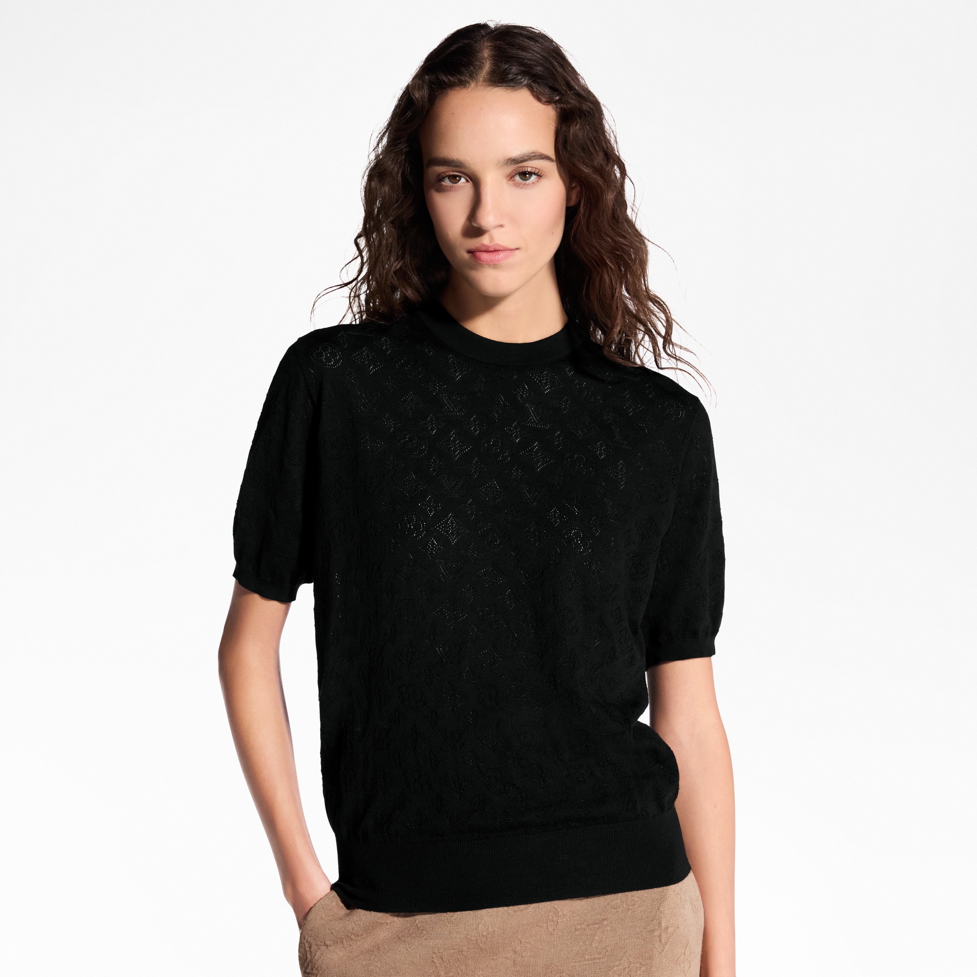 Stricktop mit Mahina-Motiv  Damen Ready to Wear Tops | LOUIS VUITTON (Zoom)