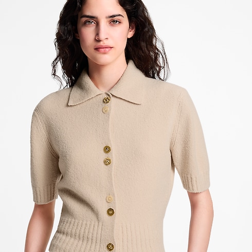 Stricktop mit Monogram-Knöpfen Damen Ready to Wear Tops | LOUIS VUITTON (Zoom)