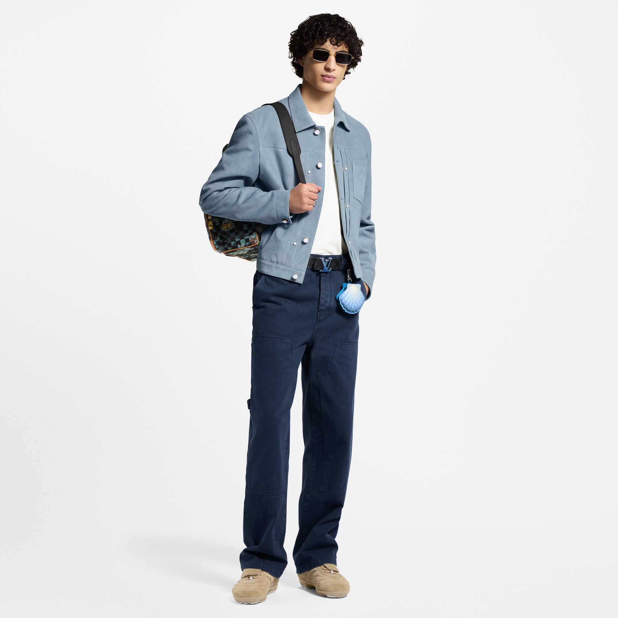 Stückgefärbte Hose im Carpenter-Stil aus Denim  Herren Ready to Wear Denim | LOUIS VUITTON (Zoom)