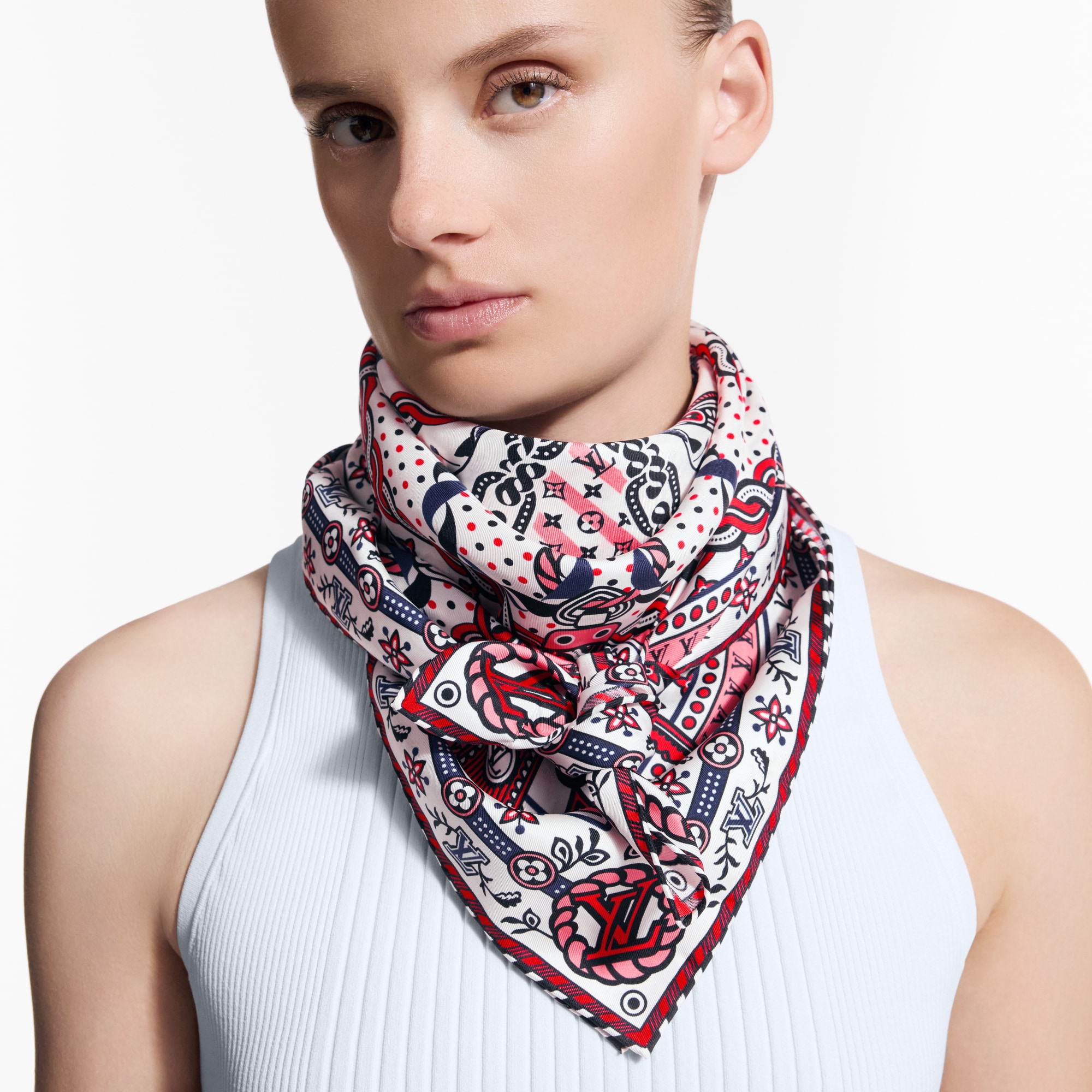 Summer Garden Carré 90 S00 Damen Accessoires Seidentücher und Bandeaus | LOUIS VUITTON (Zoom)