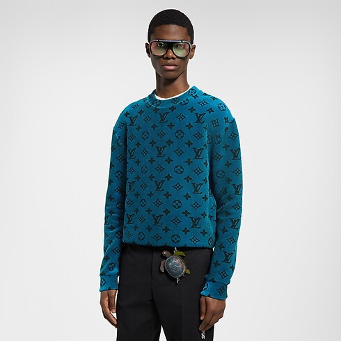 Sweatshirt mit schimmerndem Monogram Herren Ready to Wear Strick und Sweatshirts | LOUIS VUITTON (Zoom)