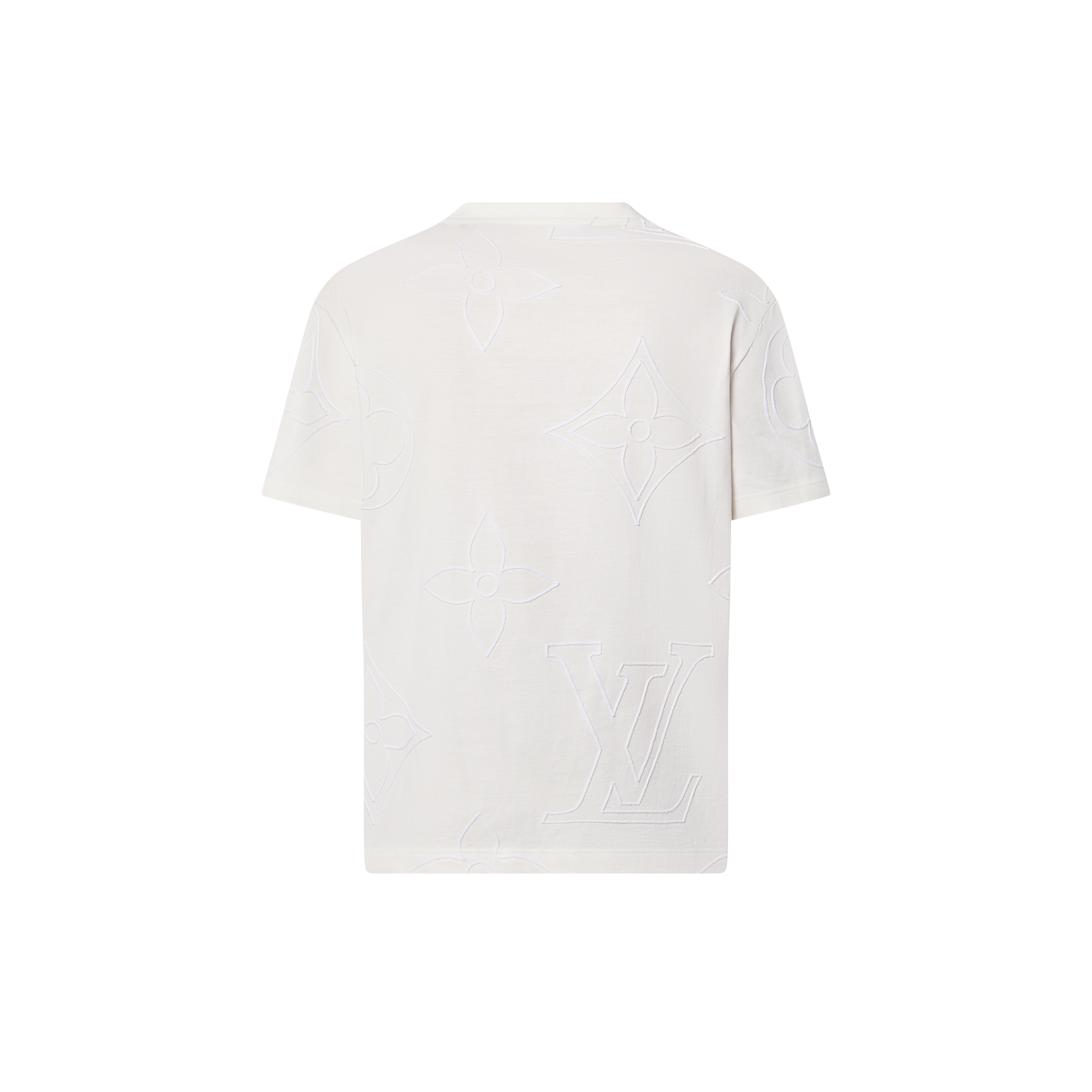 T-Shirt aus Baumwolle mit gesticktem Monogram  Herren Ready to Wear T-Shirts und Poloshirts | LOUIS VUITTON (Zoom)