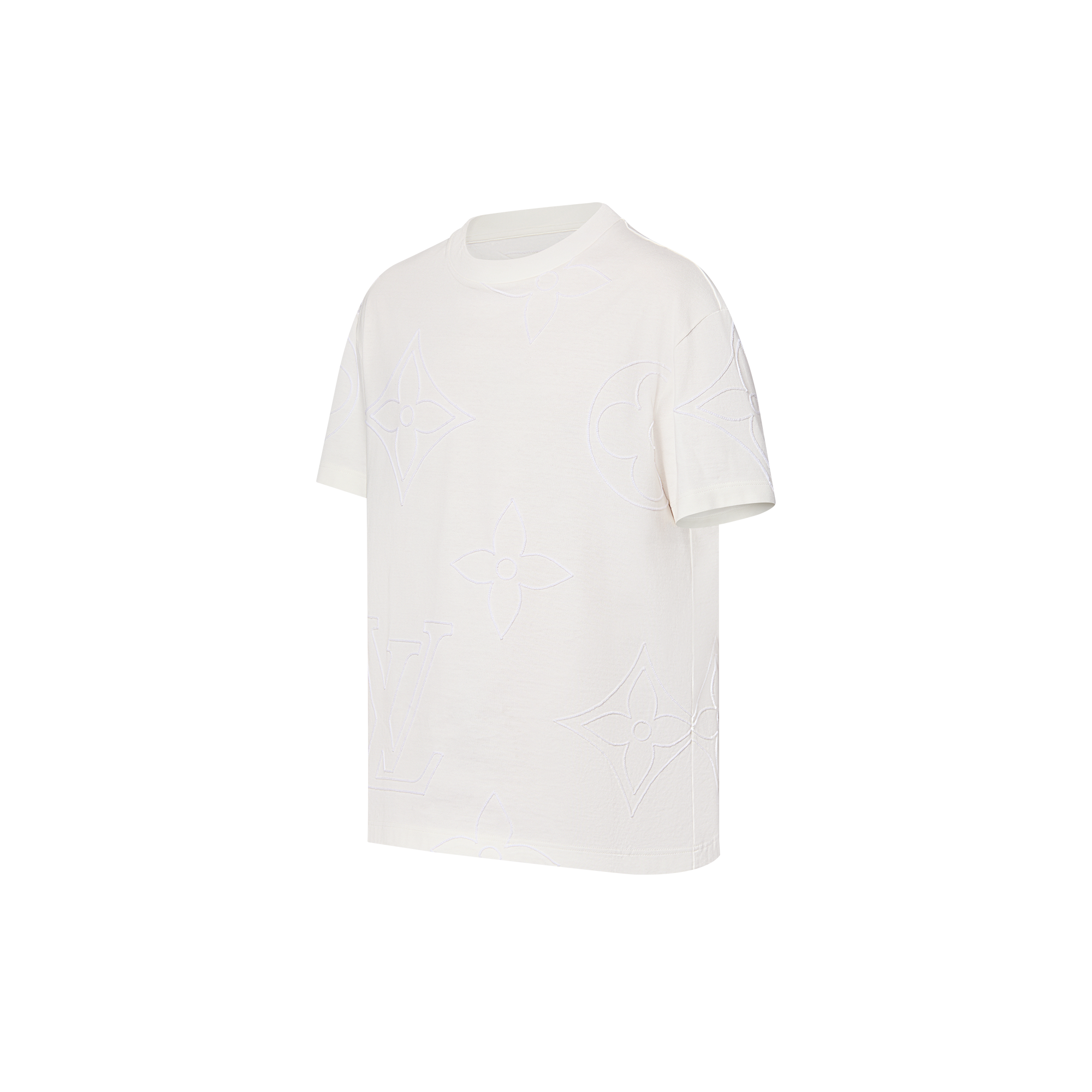 T-Shirt aus Baumwolle mit gesticktem Monogram  Herren Ready to Wear T-Shirts und Poloshirts | LOUIS VUITTON (Zoom)