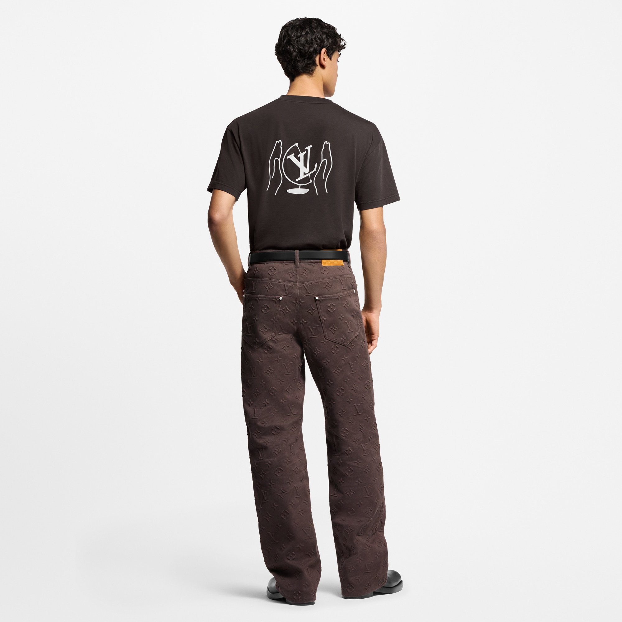 T-Shirt aus Baumwolle mit verwaschener Optik und Motiv  Herren Ready to Wear T-Shirts und Poloshirts | LOUIS VUITTON (Zoom)