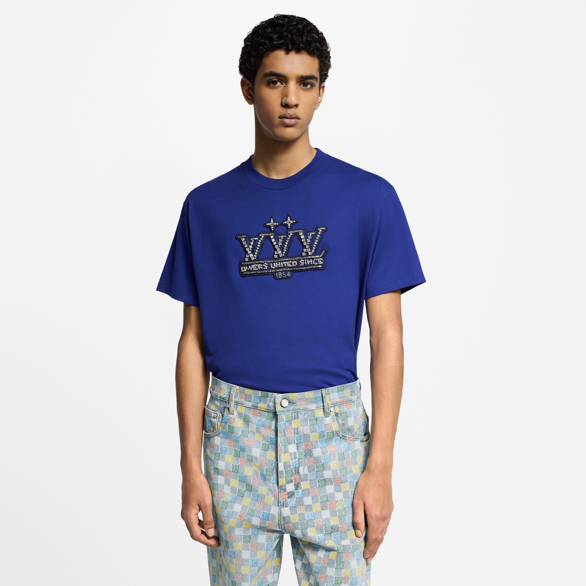 T-Shirt aus Baumwolle mit Verzierungen  Herren Ready to Wear T-Shirts und Poloshirts | LOUIS VUITTON (Zoom)