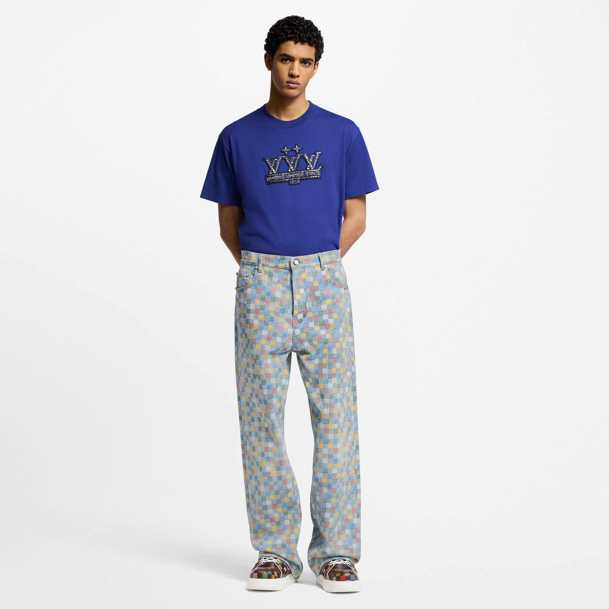 T-Shirt aus Baumwolle mit Verzierungen  Herren Ready to Wear T-Shirts und Poloshirts | LOUIS VUITTON (Zoom)