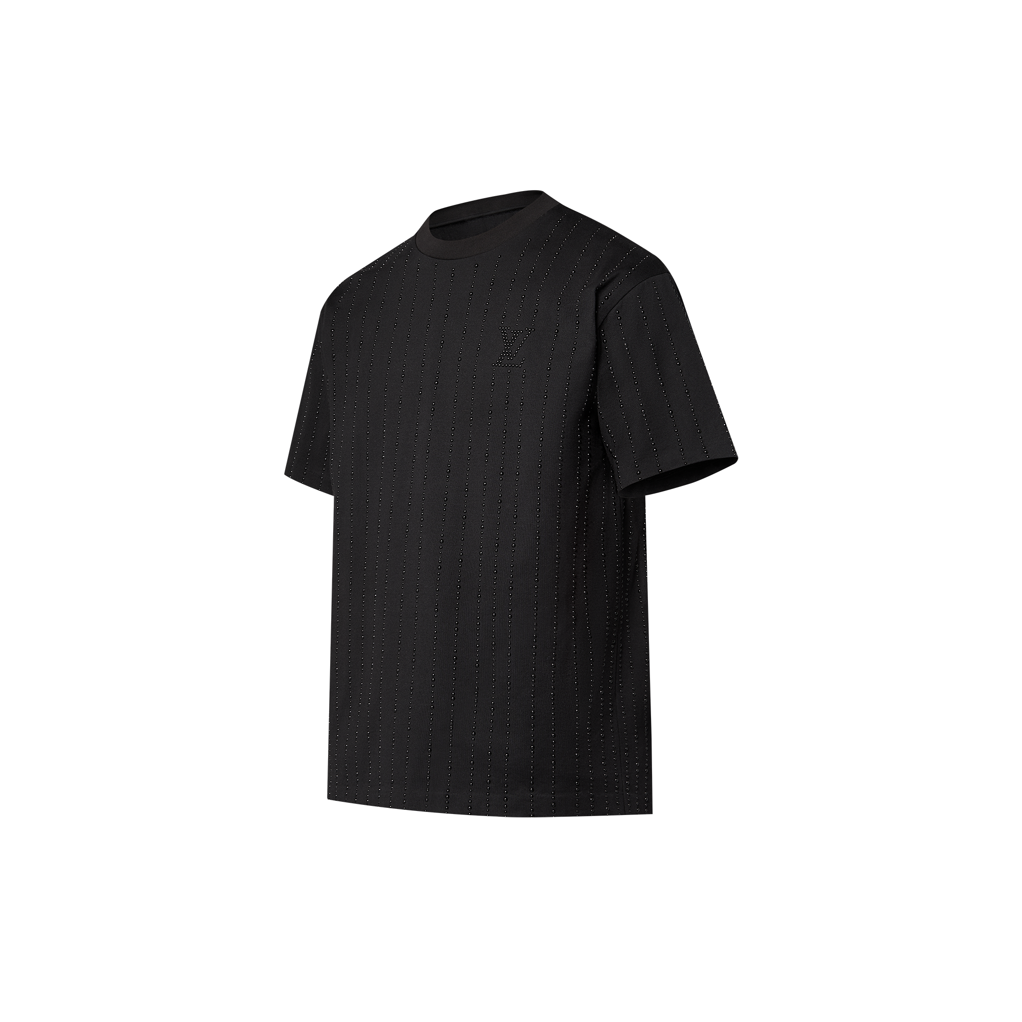 T-Shirt aus Baumwolle mit Verzierungen und Kristall-Strass  Herren Ready to Wear T-Shirts und Poloshirts | LOUIS VUITTON (Zoom)
