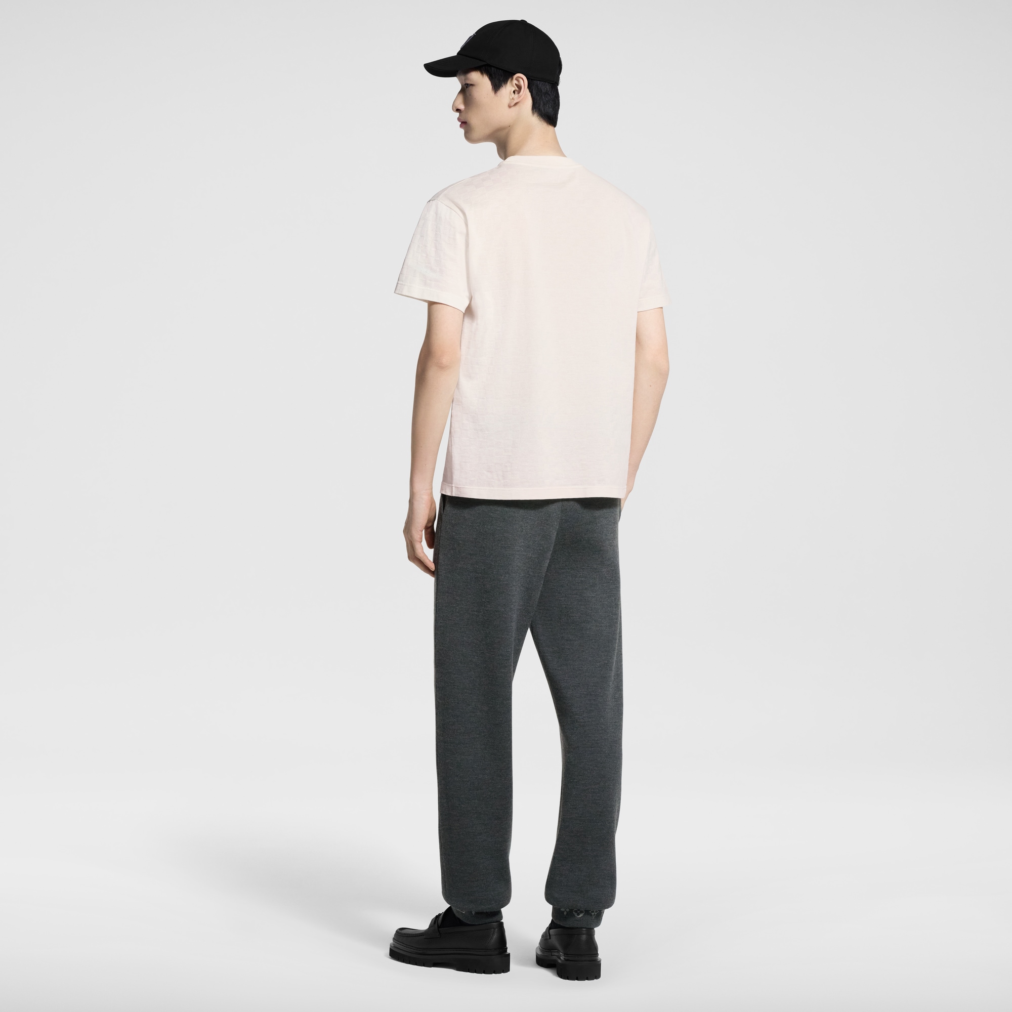 T-Shirt aus Baumwollpiqué mit Damier-Motiv  Herren Ready to Wear T-Shirts und Poloshirts | LOUIS VUITTON (Zoom)