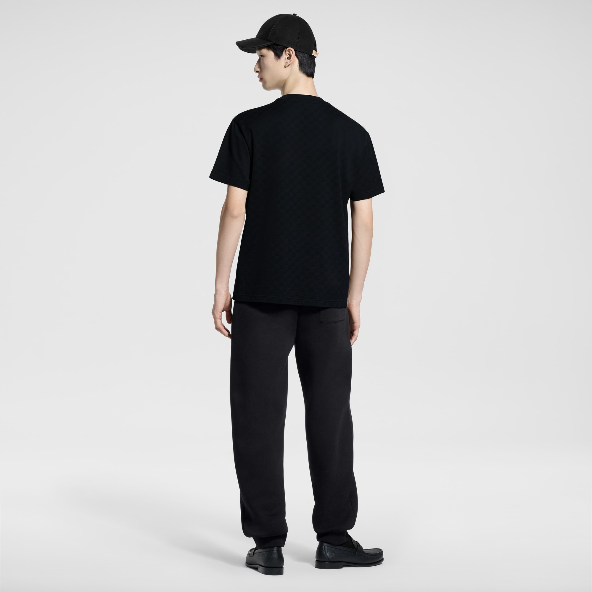 T-Shirt aus Baumwollpiqué mit Damier-Motiv  Herren Ready to Wear T-Shirts und Poloshirts | LOUIS VUITTON (Zoom)