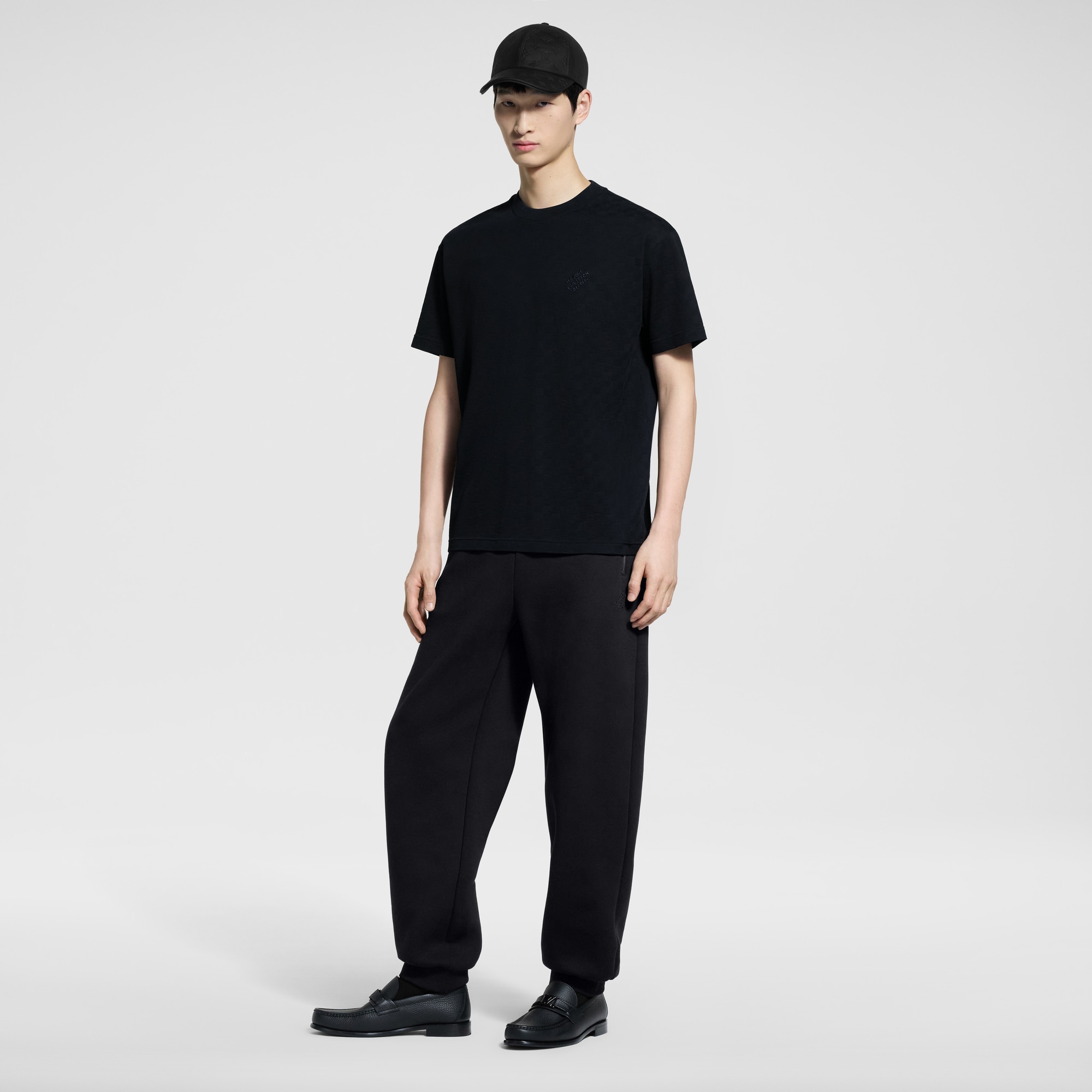 T-Shirt aus Baumwollpiqué mit Damier-Motiv  Herren Ready to Wear T-Shirts und Poloshirts | LOUIS VUITTON (Zoom)