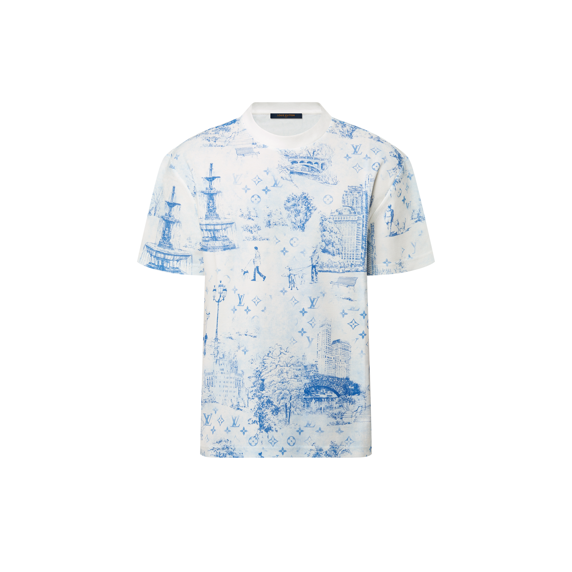 T-Shirt aus Baumwollpiqué mit Motiv  Herren Ready to Wear T-Shirts und Poloshirts | LOUIS VUITTON (Zoom)