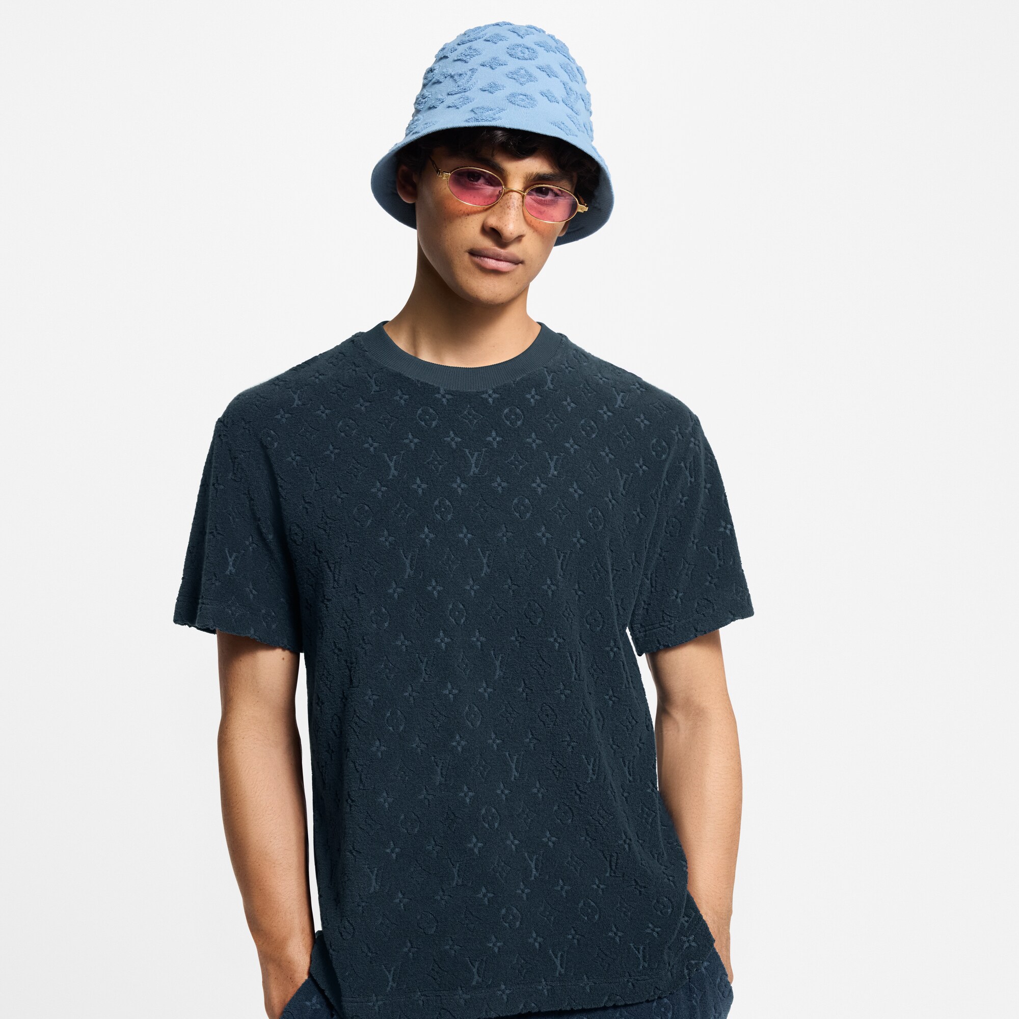 T-Shirt aus French Terry mit Monogram-Motiv  Herren Ready to Wear T-Shirts und Poloshirts | LOUIS VUITTON (Zoom)