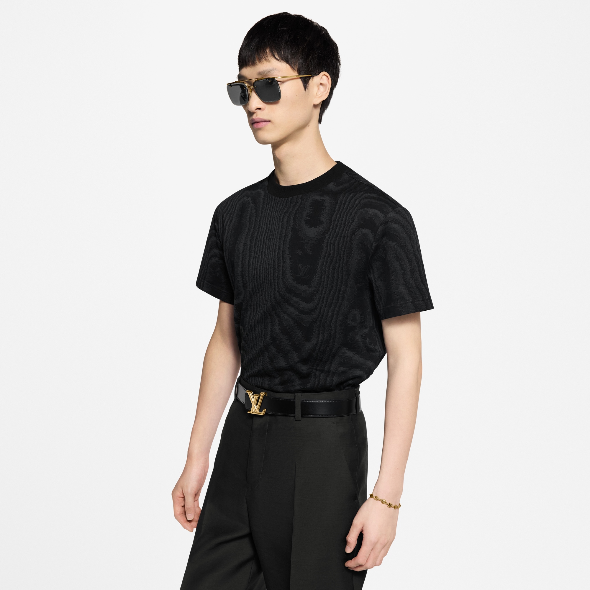 T-Shirt aus Jacquard-Jersey  Herren Ready to Wear T-Shirts und Poloshirts | LOUIS VUITTON (Zoom)