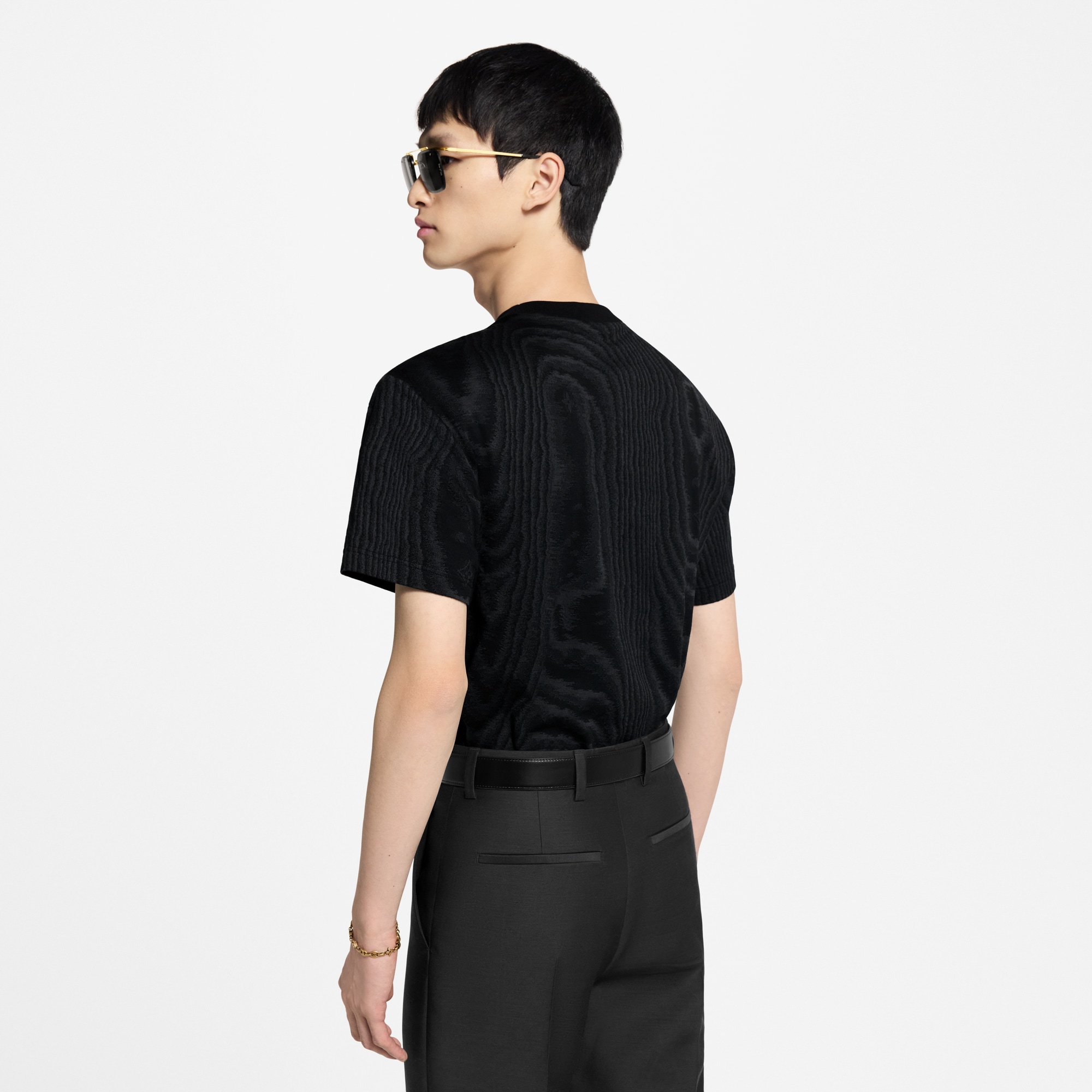 T-Shirt aus Jacquard-Jersey  Herren Ready to Wear T-Shirts und Poloshirts | LOUIS VUITTON (Zoom)