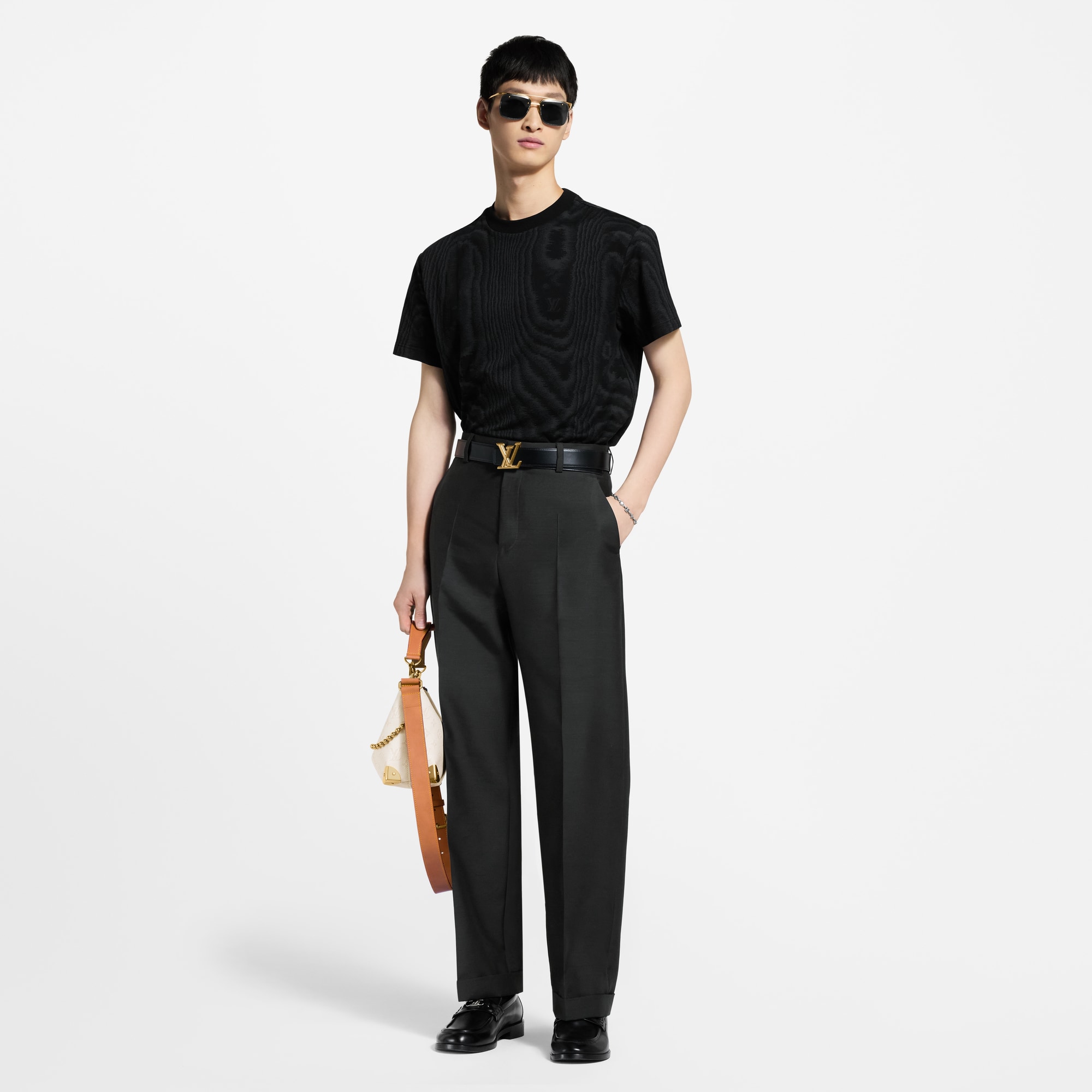 T-Shirt aus Jacquard-Jersey  Herren Ready to Wear T-Shirts und Poloshirts | LOUIS VUITTON (Zoom)