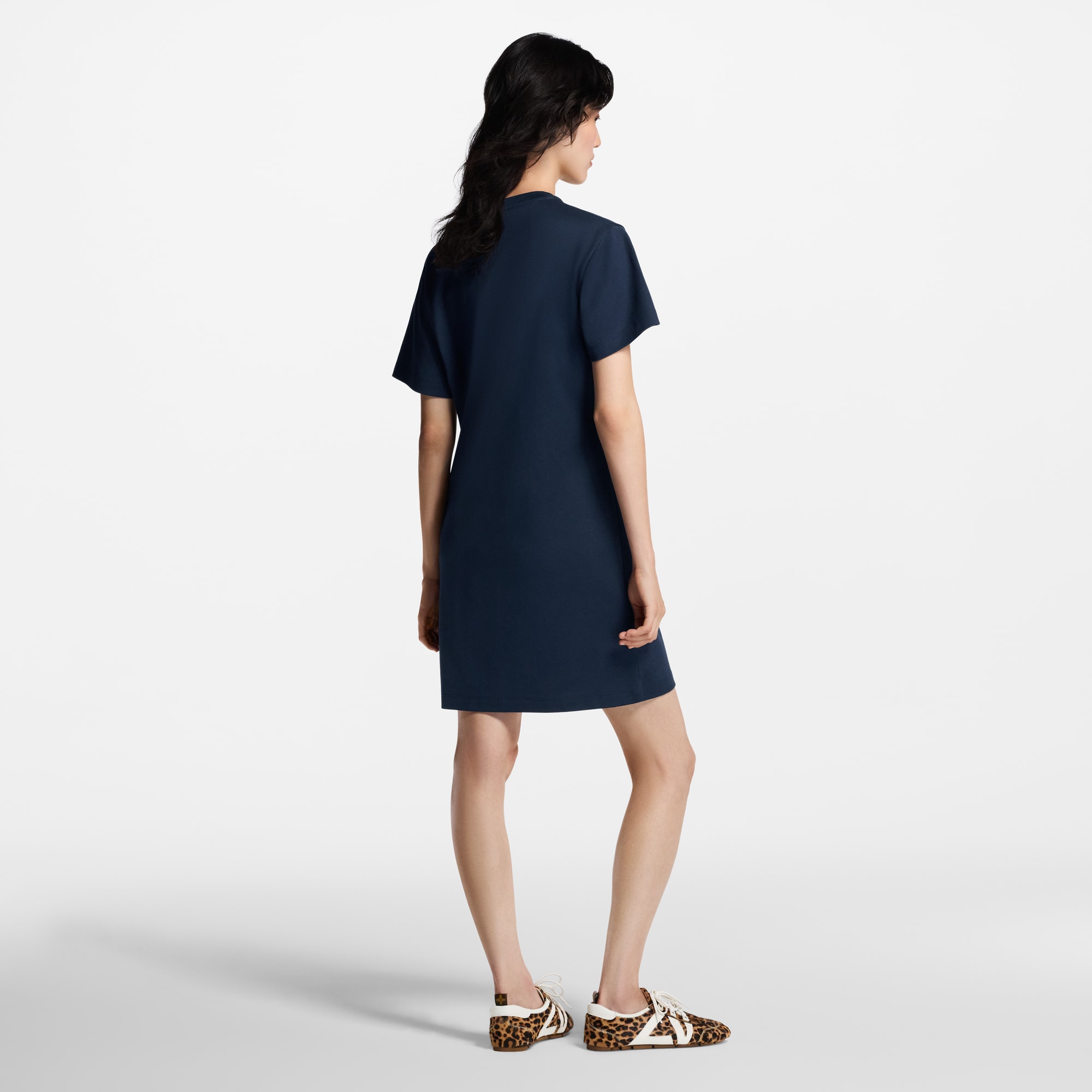 T-Shirt-Kleid mit LV Crest-Motiv  Damen Ready to Wear Kleider | LOUIS VUITTON (Zoom)