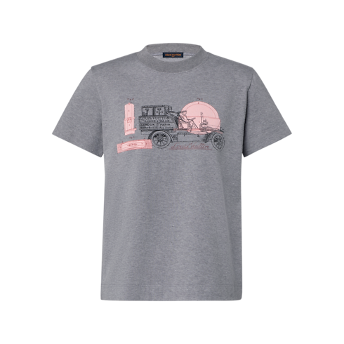 T-Shirt mit Auto-Motiv Damen Ready to Wear T-Shirts und Sweatshirts | LOUIS VUITTON (Zoom)