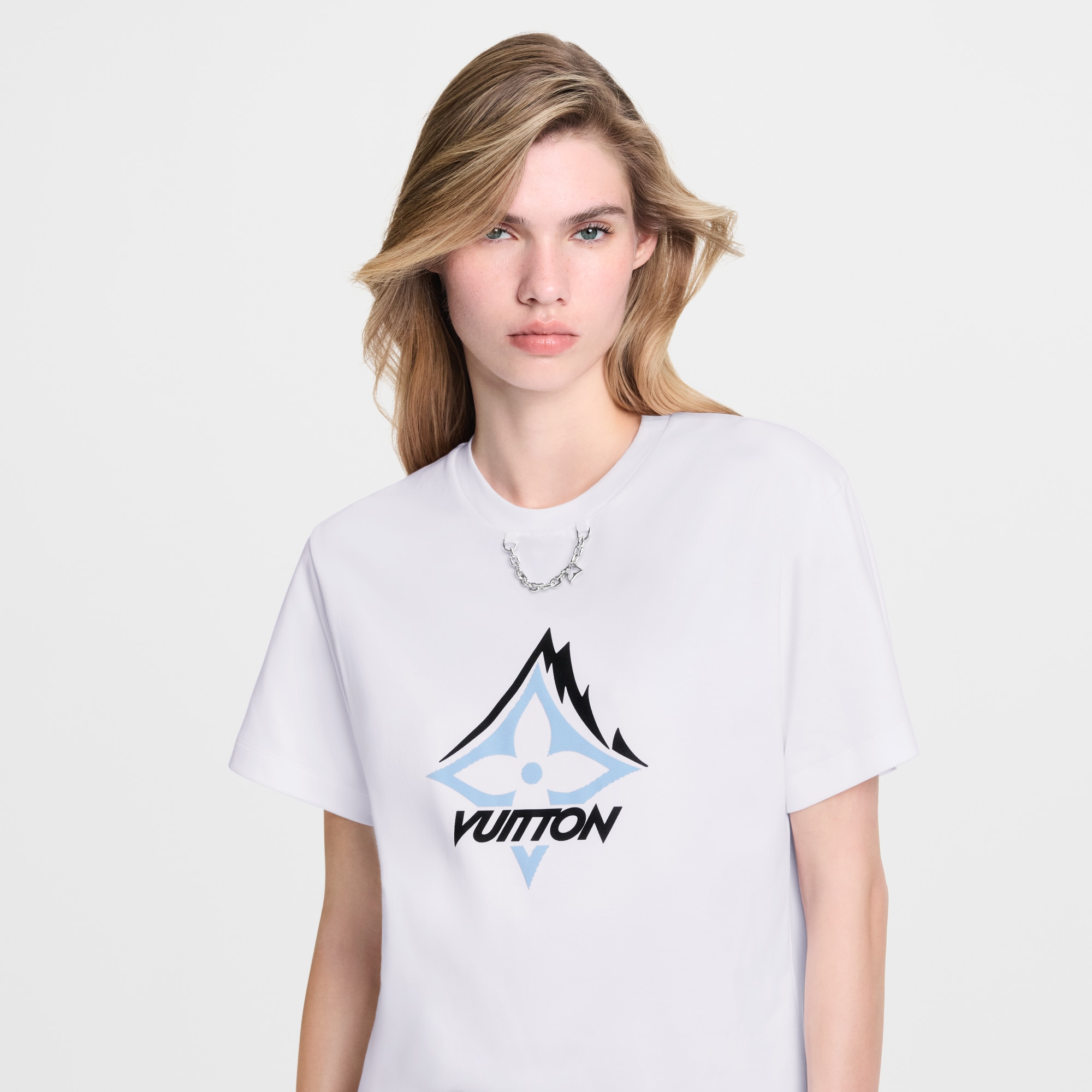 T-Shirt mit Berg-Signatur  Damen Ready to Wear Tops | LOUIS VUITTON (Zoom)