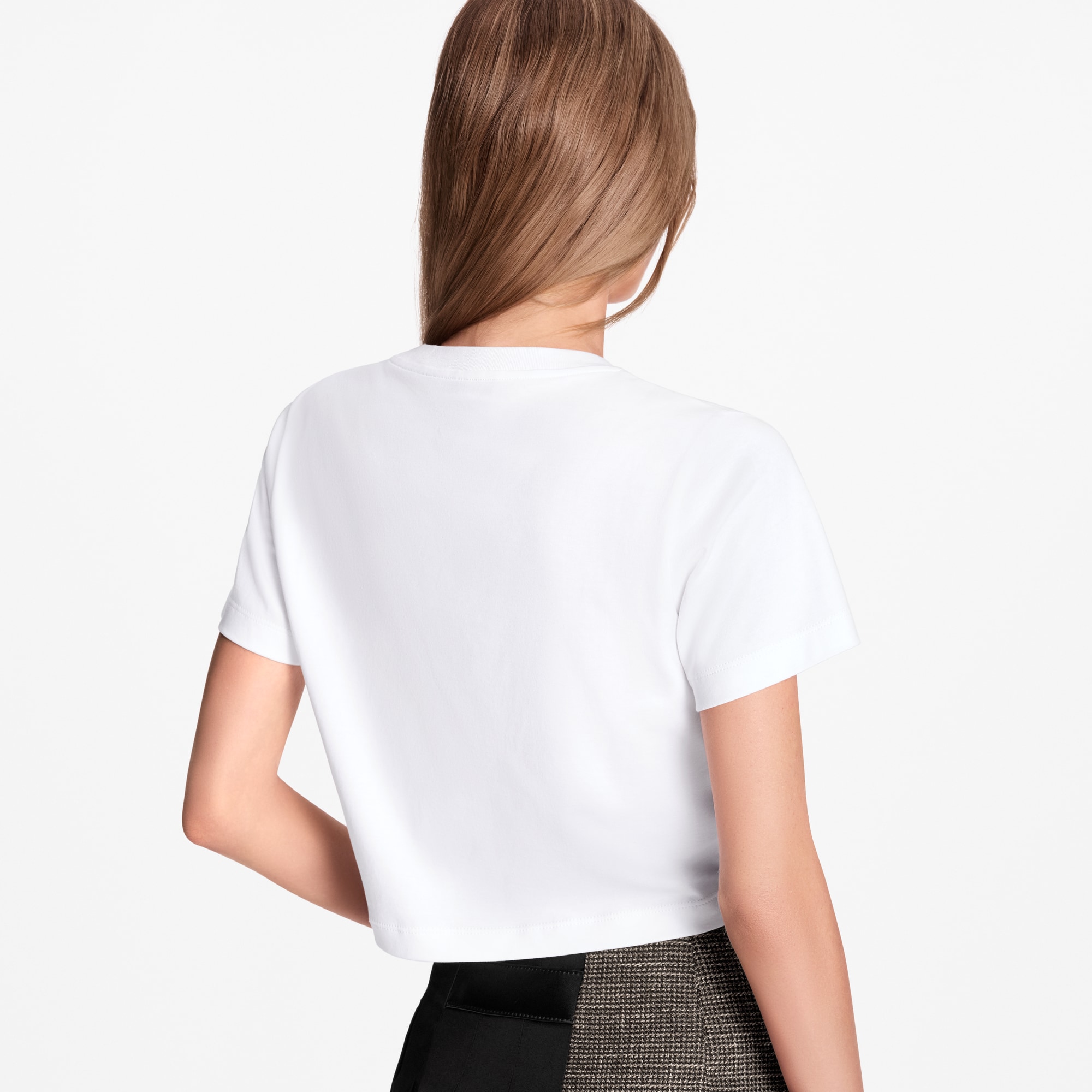 T-Shirt mit gestickter Signatur  Damen Ready to Wear Tops | LOUIS VUITTON (Zoom)