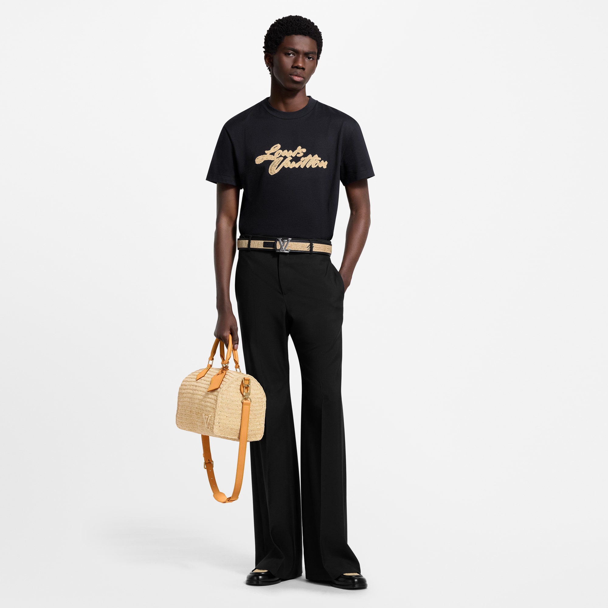 T-Shirt mit gestickter Signatur  Herren Ready to Wear T-Shirts und Poloshirts | LOUIS VUITTON (Zoom)