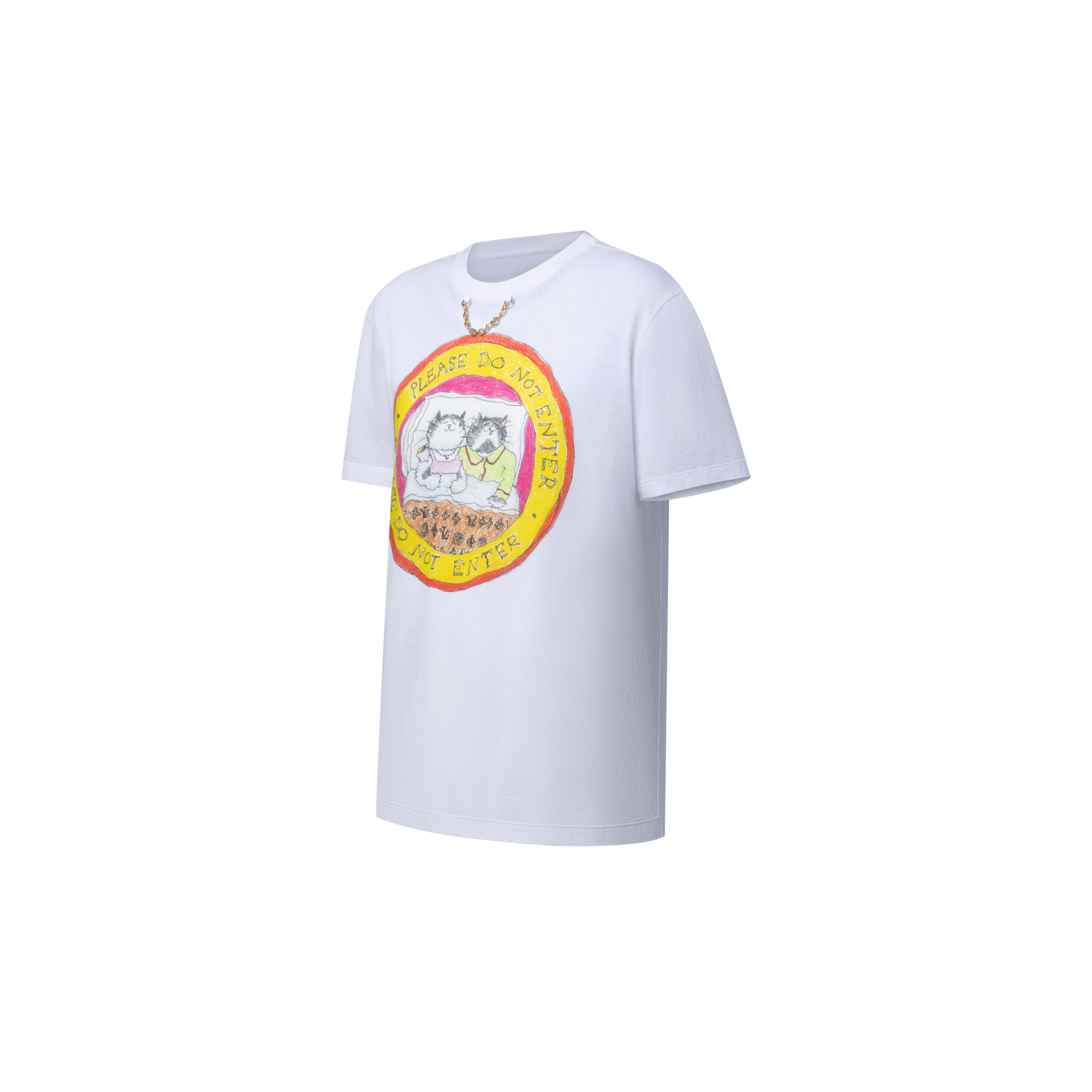 T-Shirt mit Katzen-Motiv auf Reise-Patches  Damen Ready to Wear Tops | LOUIS VUITTON (Zoom)