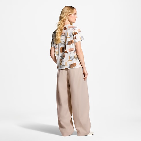 T-Shirt mit Koffer-Motiv Damen Ready to Wear T-Shirts und Sweatshirts | LOUIS VUITTON (Zoom)