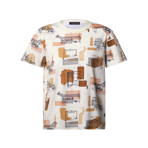 T-Shirt mit Koffer-Motiv Damen Ready to Wear T-Shirts und Sweatshirts | LOUIS VUITTON (Zoom)