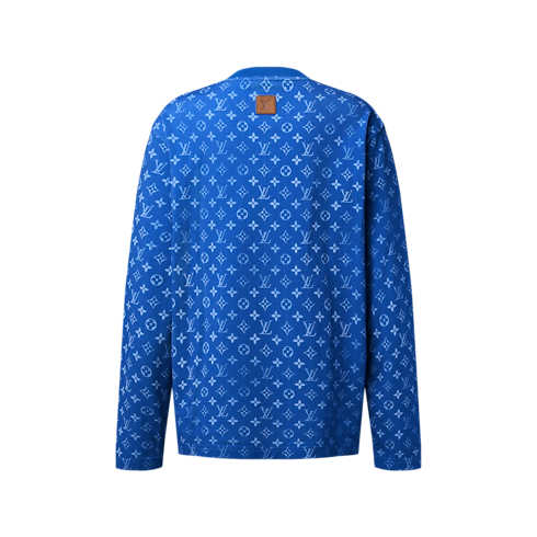 T-Shirt mit langen Ärmeln und Monogram back view
