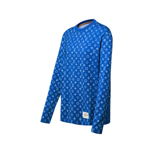 T-Shirt mit langen Ärmeln und Monogram side view
