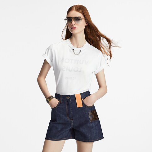 T-Shirt mit Louis Vuitton-Motiv Damen Ready to Wear Tops | LOUIS VUITTON (Zoom)