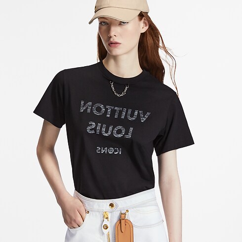 T-Shirt mit Louis Vuitton-Motiv Damen Ready to Wear Tops | LOUIS VUITTON (Zoom)