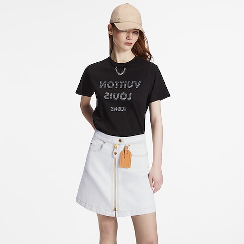 T-Shirt mit Louis Vuitton-Motiv Damen Ready to Wear Tops | LOUIS VUITTON (Zoom)