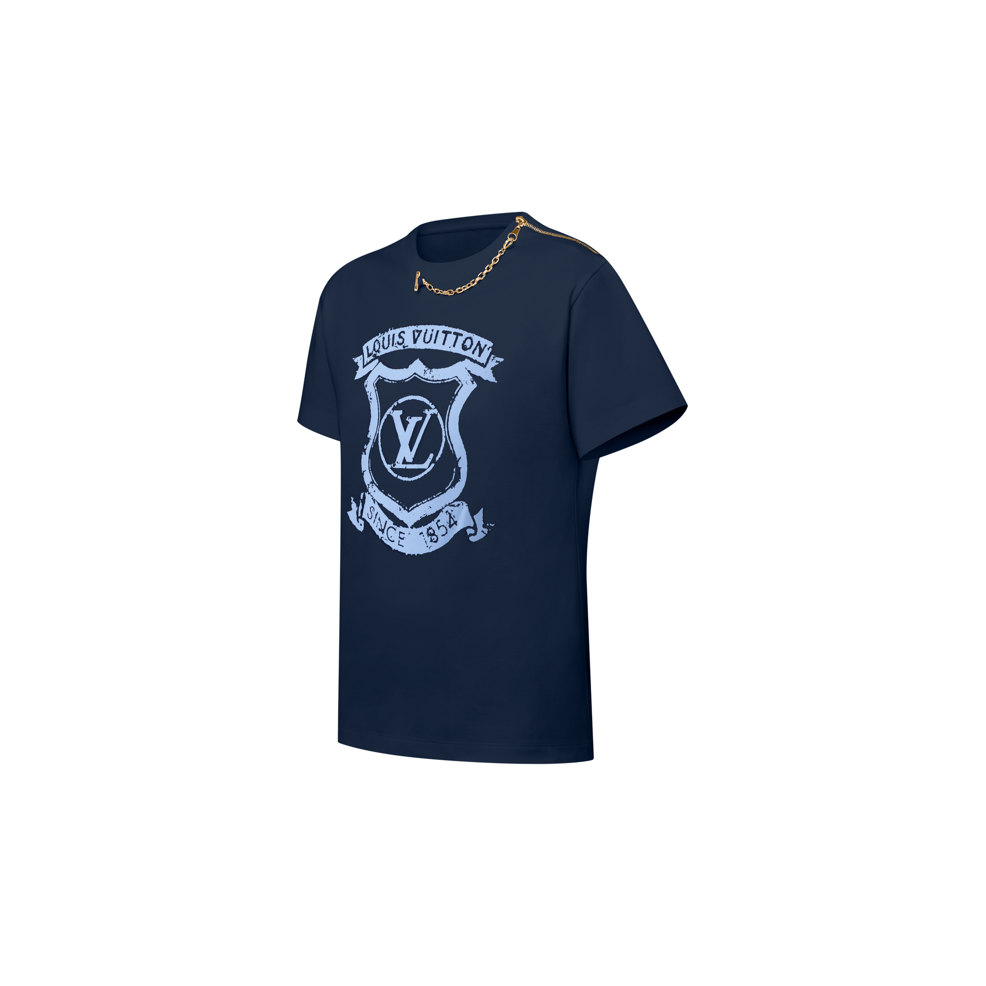 T-Shirt mit LV Crest-Motiv  Damen Ready to Wear Tops | LOUIS VUITTON (Zoom)